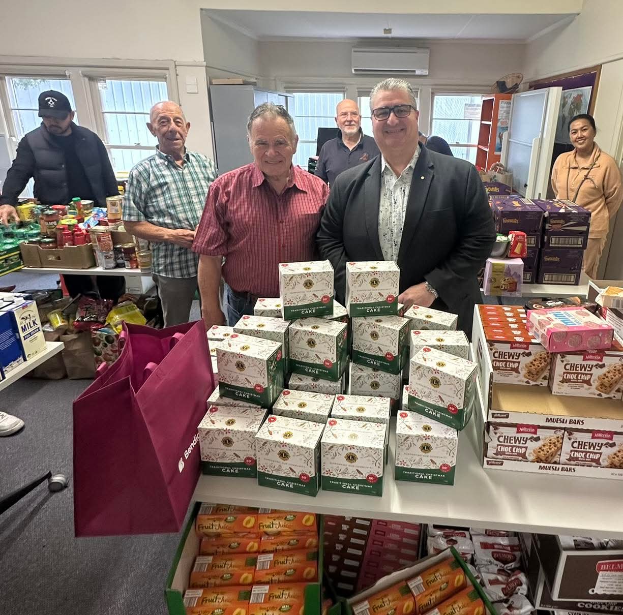 Image of people making hampers